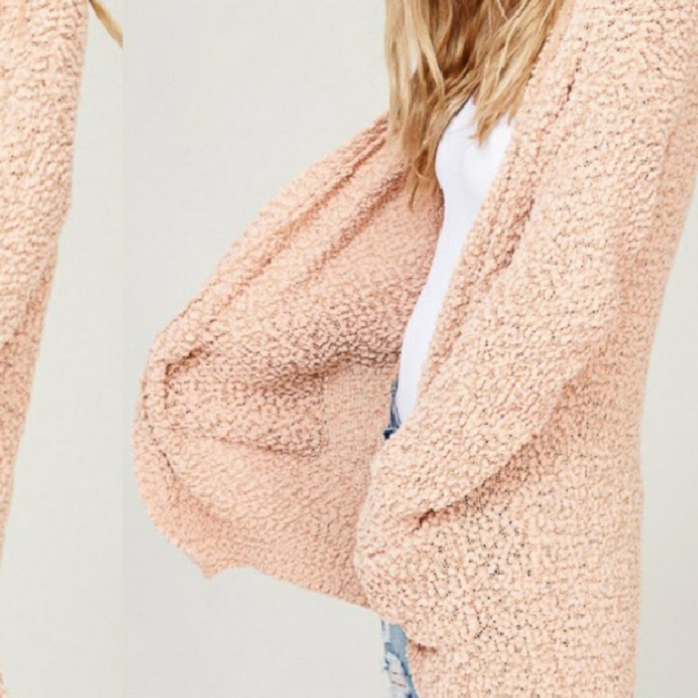 ❣Blush Cozy Long Body Open Cardigan❣ - Picture 2 of 3